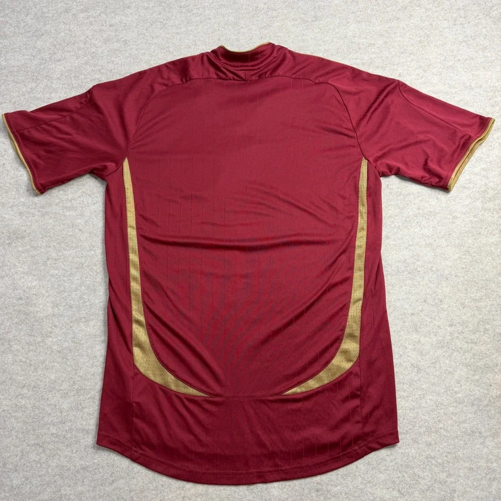 Adidas Arsenal FC Jersey Maroon Gold ClimaCool Soccer Shirt Mens Small +15 2006